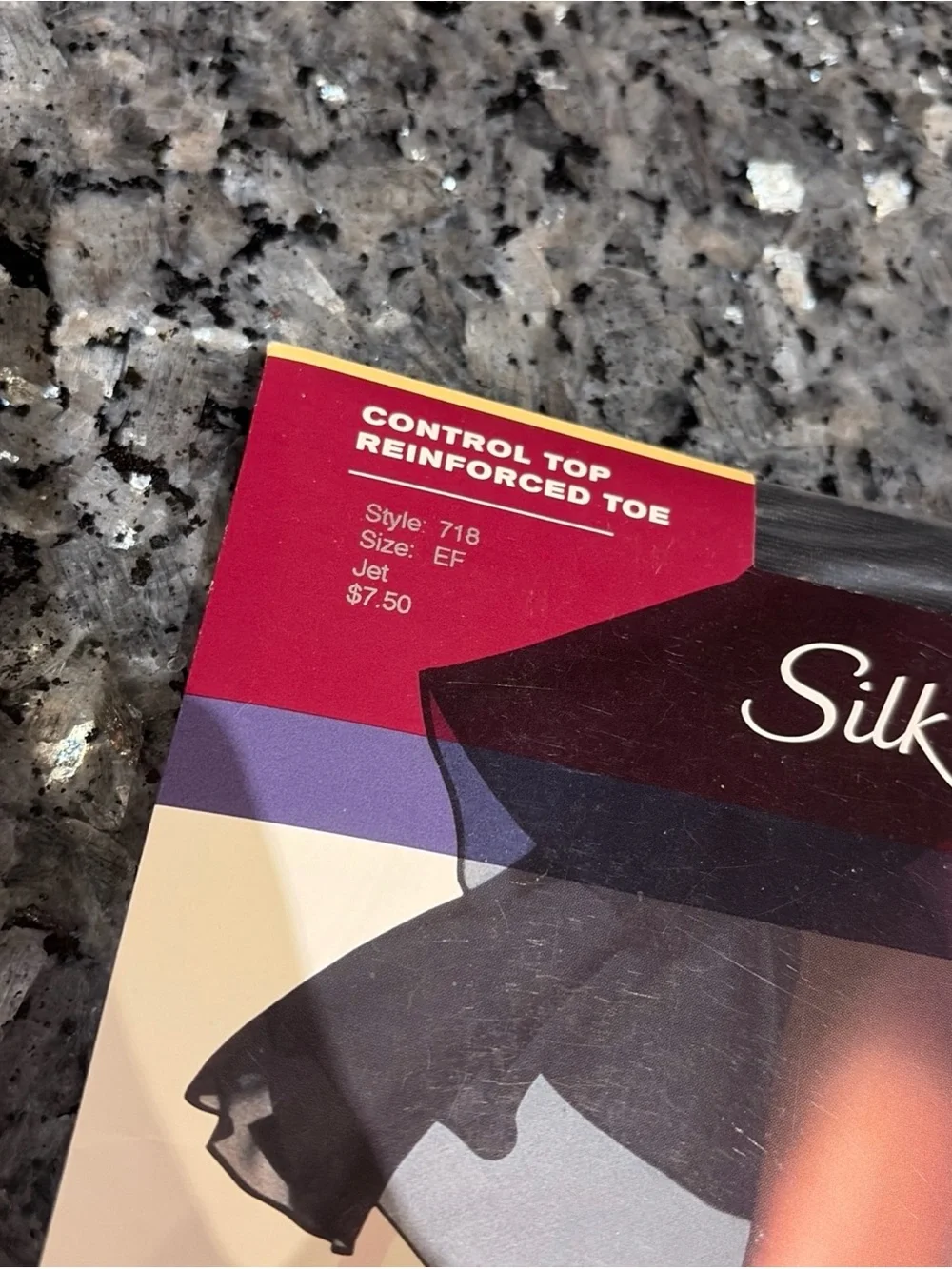 Vtg Hanes Silk Reflections Sheer Control Top Pantyhose EF BLACK Tan NOS lot of 5